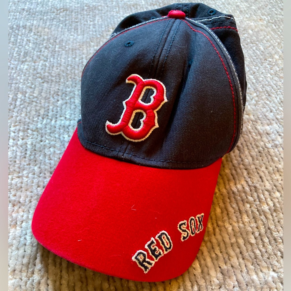 Boston Red Sox Youth Baseball Hat MLB Adjustable Navy Red Embroidered Cap